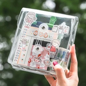 Transparent Storge Bag for Makeup Washi  Tapes Pencil Bag