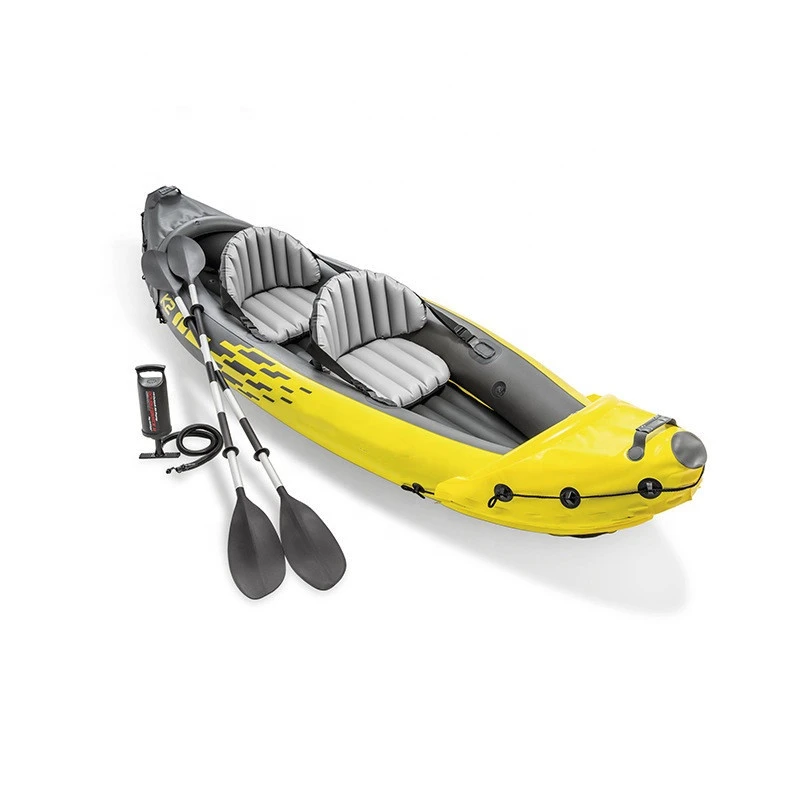 Trending 2 Person Cruise PVC Inflatable Kayak Canoe Rowing Boat for Adults