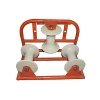 Triple Corner Fiberoptic Cable Pulley Cable Guide Roller