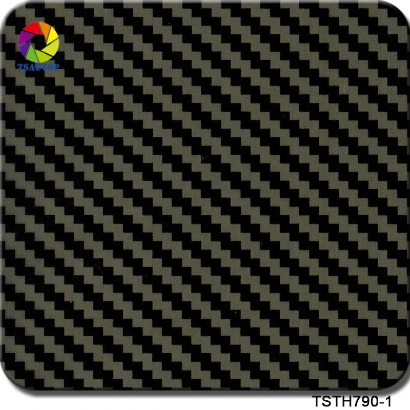 TSAUTOP New Popular 100cm colorful carbon fiber hydrographic film water transfer printing