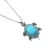 Import Turtle Pendants Choker Necklace Red Blue Stone Charms Pendant & Necklace Women Men Jewelry from China