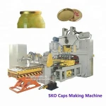 Twist off cap making machine/ Glass jar bottle cap canned food cup cap making production line