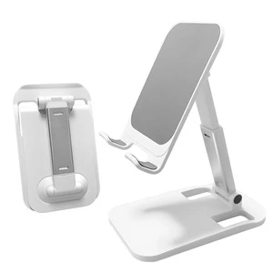 Universal mobile phone Phone Stand Adjustable Folding Holder With Mirror Aluminum for iPad table holder for PC for iPhone 12
