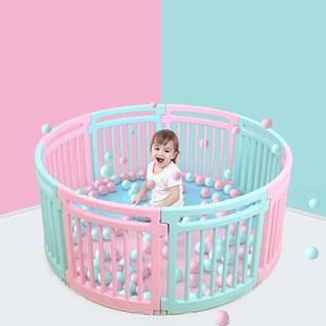 Updated indoors infant play yard game kids safety baby fence playpen for toddler
