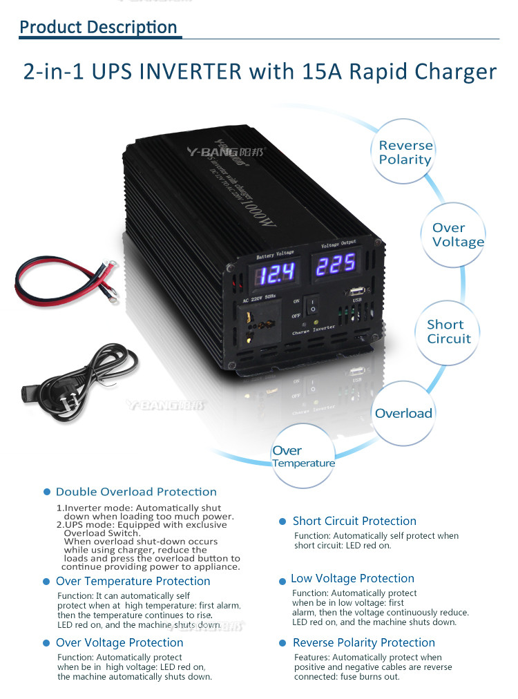 Buy Ups Inversor Uninterrupted Power Supply Dc To Ac Inverter Modified ...