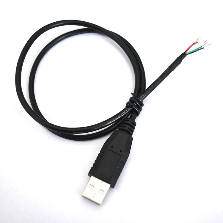 usb am to open wire cable,usb type c male to open ended wire cable,open end usb cable