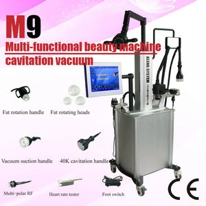 Vacuum cavitation fat removal/5M multipolar RF thermal slimming system/super body sculptor M9