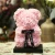 Import Valentines Mothers Day Birthday Gift 25CM Foam Rose Teddy Bear With Gift Box from China