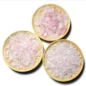 Various High Quality Natural Rose Quartz Crystal Tumbled Stone Gravel Quartz Macadam For Sale