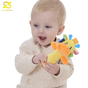 Very Soft And Safety Baby Musical New Crochet Baby Toy Plush Rattle Squeaky Toy