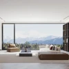 Villa house tempered glass sliding window thermal break Aluminum airtight system sliding windows