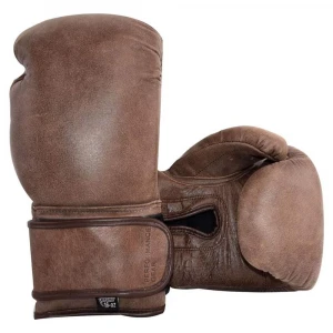Vintage Tan Brown Genuine Leather  Boxing Gloves  personalized boxing gloves