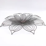 Wall Decor Display Lobby Wrought Iron Interior Bedroom and Living Room Frame Hanging Flower Metal Home Wall Decor