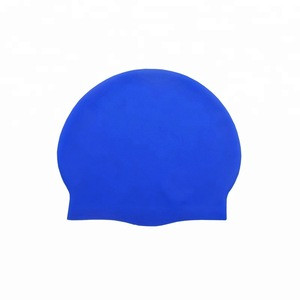 Waterproof Logo Printed Adult Silicone Swimming Caps for Sporting Event