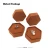 Import Webest Package 2pcs box brown suede velvet mini boxing hexagon jewellery ring box guangzhou from China