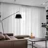 White 100% Blackout Curtains 52 x 84 Inches Long Textured Curtains Drapes, Room Darkening Curtains,  2 Panels