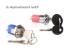 Wholesale 12mm Commercial Zinc Alloy On-Off Switch Lock with 2 Keys High Quality for Alarm Systems Lock Cylinders