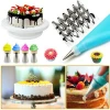 Wholesale 35 Pieces Plastic Rotating Cake Decorating turntable set, Cake Decorating Supplies Kits Tools with Pastry Bag