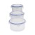 Import Wholesale 3Pcs Household Items Plastic Round Food Container Transparent Fruit Storage Crisper set from China