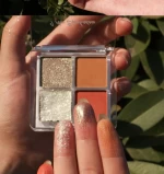 Wholesale 4 Color Eyeshadow Palette Glitter Luminous Pearl Eye Makeup Long Lasting Eyeshadow Palette