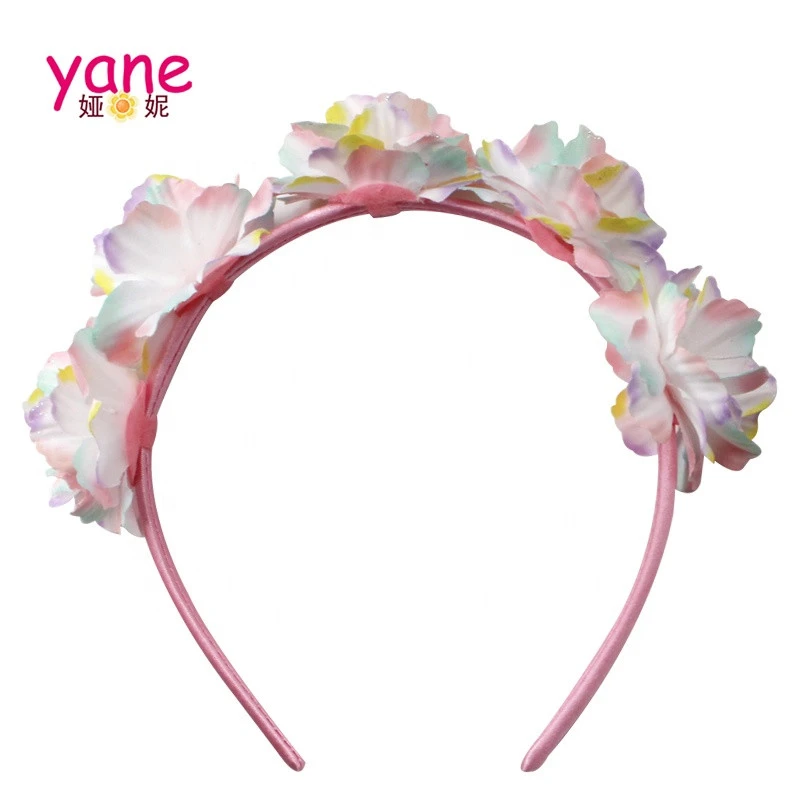 Wholesale artificial flower headband girls fashion tiara headband hair accessories headband