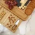Import wholesale charcuterie knives platter boards bamboo platters cheese cutting board set with knife and stainless steel tools from China