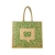 Import Wholesale Cheap hot sale Reusable custom logo printed Green grocery shopping with long handle large hemp burlap tote jute bag from India