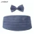 Import Wholesale Cheapest Pure Grey Weave Elastic Fabric Belts And Bowtie Sets For Mens from China