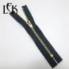 Wholesale Custom Sale Sewing Accessories Yg Trouser Jeans Sustainable Y Teeth Zipper Roll Zip #3 #4 Brass High Quality Metal