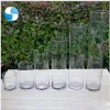 Wholesale cylinder glass shape cheap crystal vases  for wedding party home decoration set
