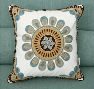 Wholesale decorative pillow embroidery cushion cover