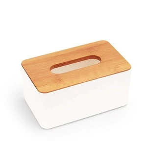 Wholesale Fancy Small Round Custom Unfinished Wood Mini Bamboo Car Wooden Holders Paper Cover Tissue Box