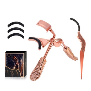 Wholesale Fashion Eyelash Curler And Eyelash Tweezer Set