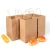 Import Wholesale food grade kraft paper bag with twisted handle for food from China
