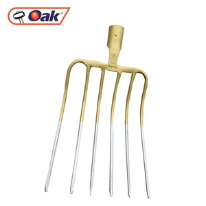 Wholesale garden forged steel farm digging fork head with 6 teeth