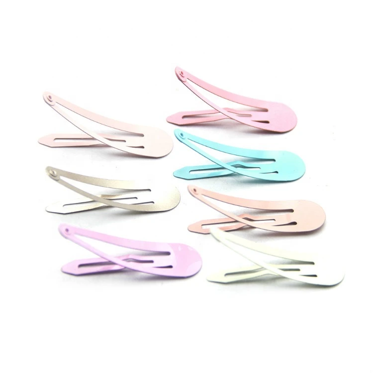 Wholesale Girls Colorful Hair Snap Clips Metal Barrettes For Hair Decoration 80262
