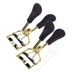 Wholesale Gold eyelash curler image and one free Silicone Pads