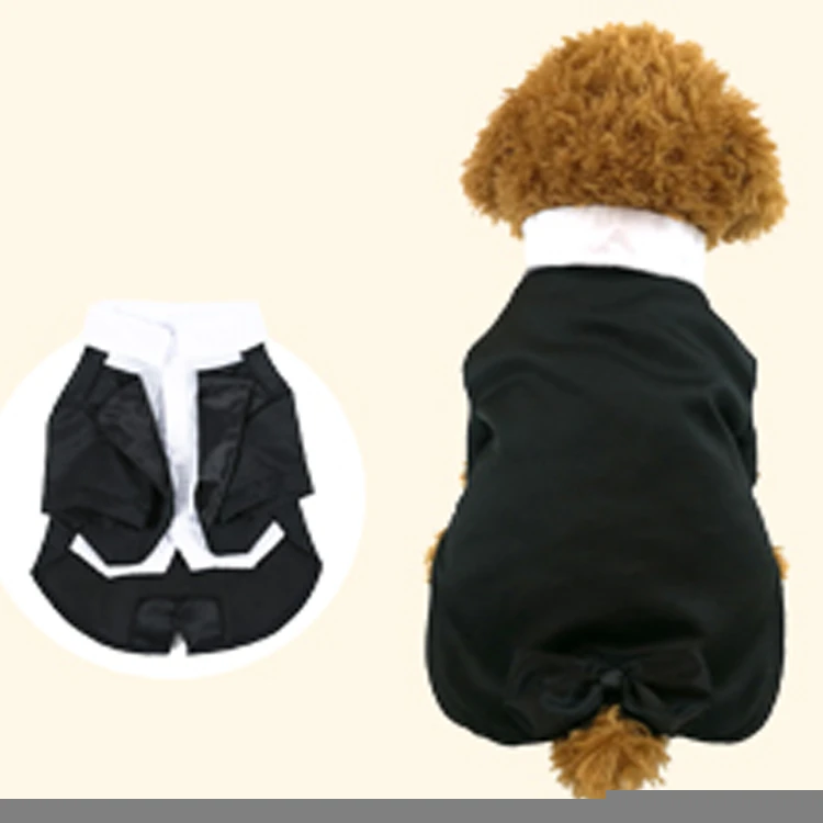 Wholesale Handsome And Cute Groom Tuxedo Pet Wedding ShirtClothes  Pet Apparel Dog Clothes
