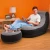 Import Wholesale in stock pvc flocking bedroom inflatable lounger air sofa with inflatable chair from China