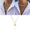 Wholesale Ladies Classical Water Drop Women 925 Sliver Necklace