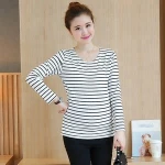 wholesale ladies strip fashion long sleeve maternity clothing maternity