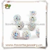 wholesale micro pave beads crystal beads for necklace bracelets