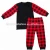 Import Wholesale Monogram Fancy Sleepwear Black Red Kids Christmas Baby Pajamas from China