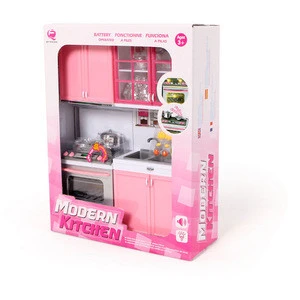 Wholesale new 2020 furniture toys kitchen cabinet kids pretend play toys kitchen cooking for girl