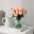 Import Wholesale northern Europe gradation frosted glass transparent vase sitting room flowers vase from China