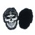 Import Wholesale Popular Skull Hook and Loop Laser Cut Patches Custom Woven Patch for Garment from China