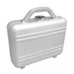 wholesale portable small silver documents travel tool box suitcase molded aluminum briefcase with key lock