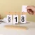 Import wholesale price custom 2024 metal flip office home study living room wooden stand desk calendar with wood stand from China
