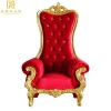 wholesale red throne chair queen and king chairs for event and wedding