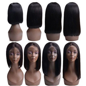 Wholesale Short Human Hair Bob Wigs Virgin Hair Straight Lace Front Wig Brazilian Lace Front Human Hair Wigs For Black Women